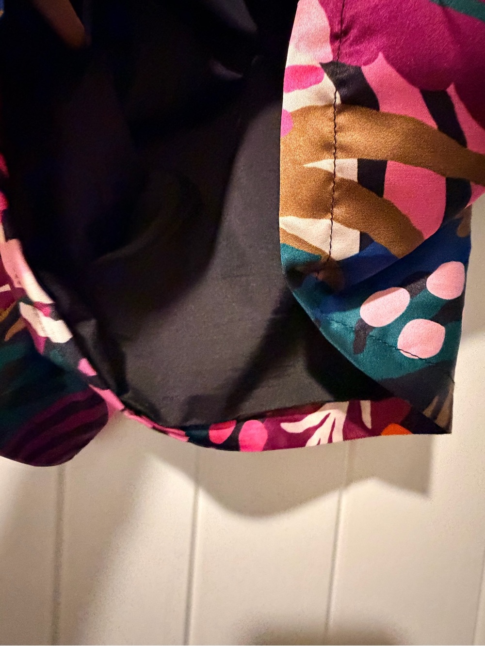 Vibrant Pink & Orange Tropical Circle Shorts - Picture 3 of 10